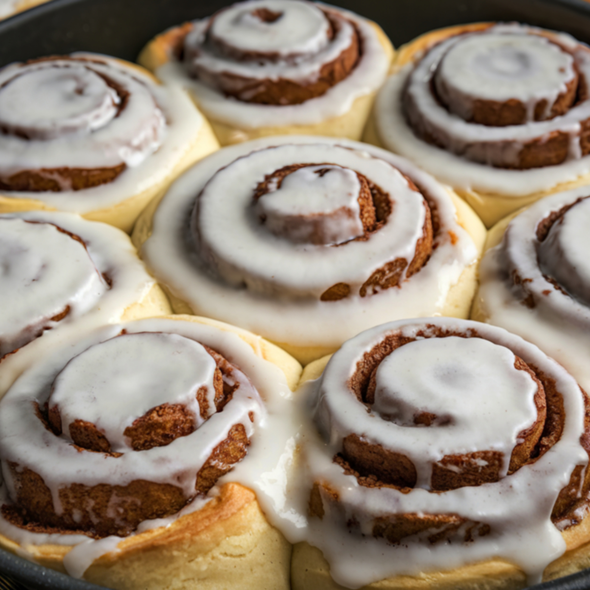 Homemade pumpkin cinnamon rolls with cream cheese icing
