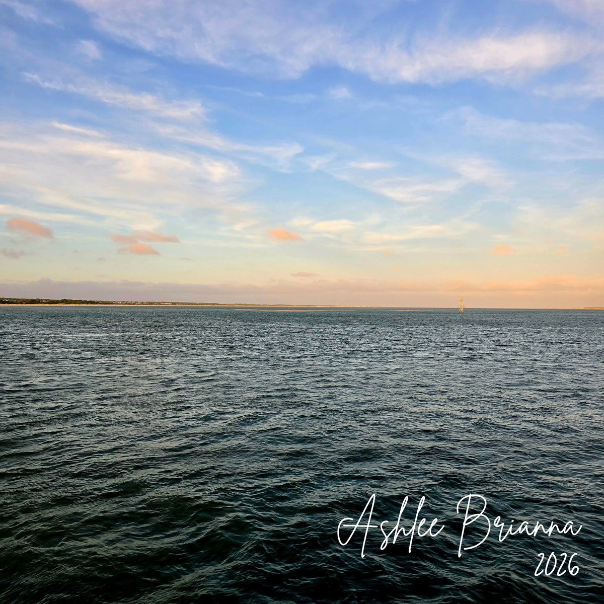 Moody ocean and sky photograph for I Was Quiet, Not Unhurt